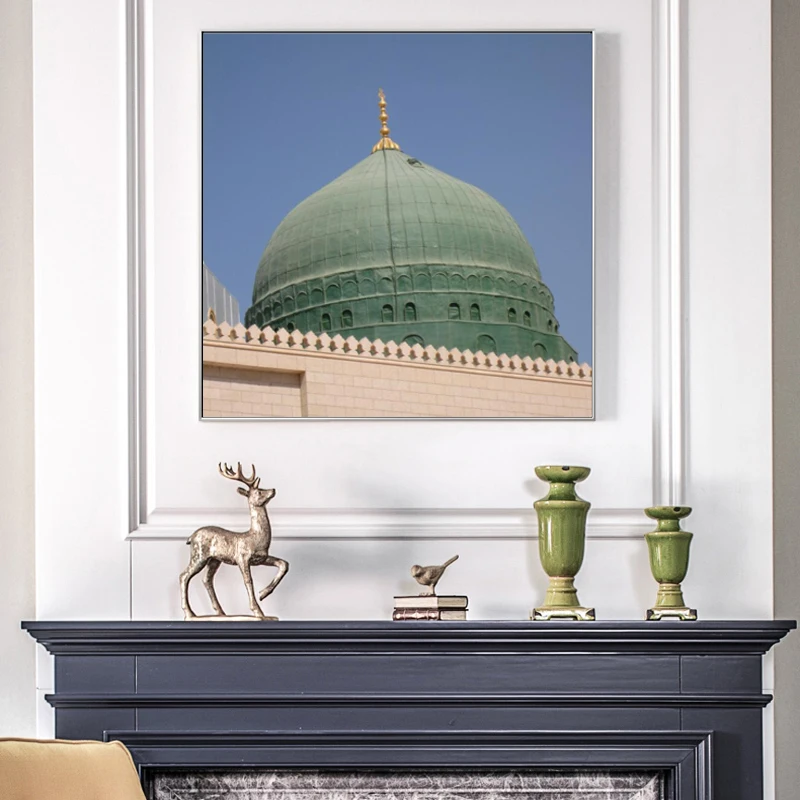 Modern Building Posters and Prints Wall Art Islamic Muslim Mosque Canvas Painting for Living Room Home Decoration Frameless | Дом и сад