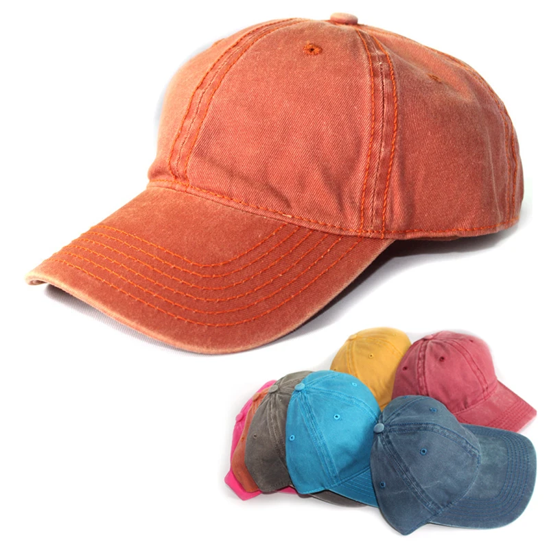 Модная однотонная бейсбольная кепка для отдыха в ковбойском стиле с эффектом