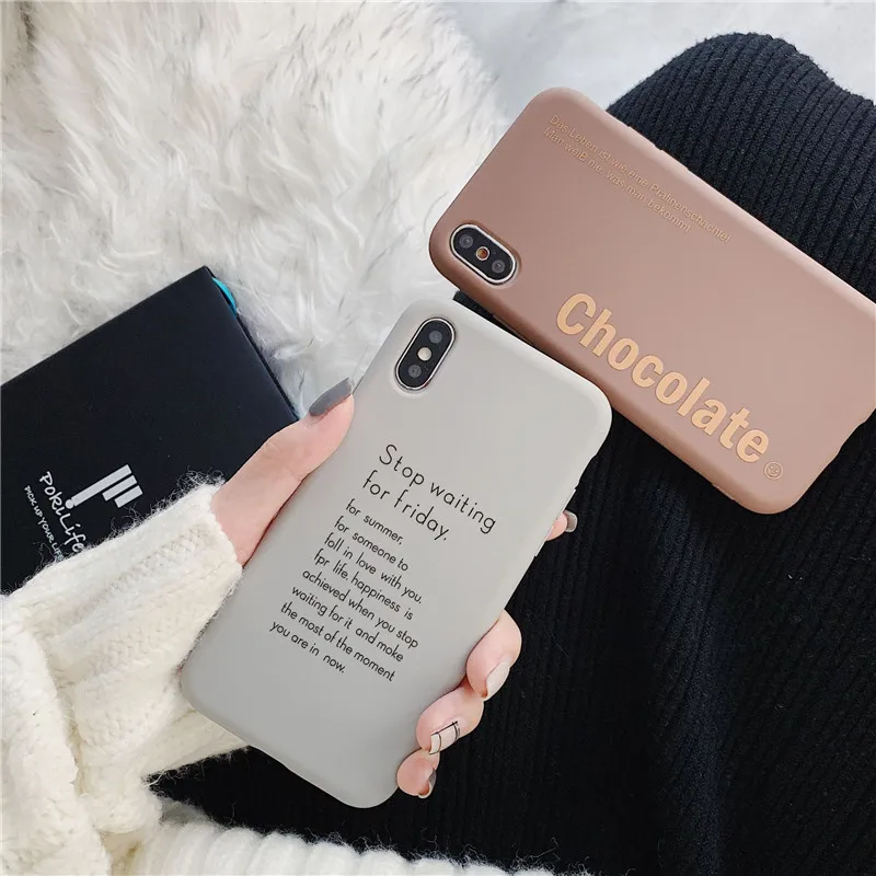 Мягкий силиконовый чехол GYKZ с забавными надписями для iPhone X XR XS MAX 7 8 6 6s Plus