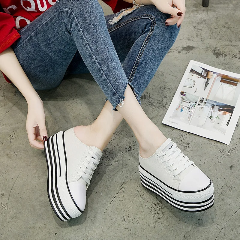 SONDR/Женская обувь на платформе повседневная плоской подошве zapatos de mujer Цвет черный