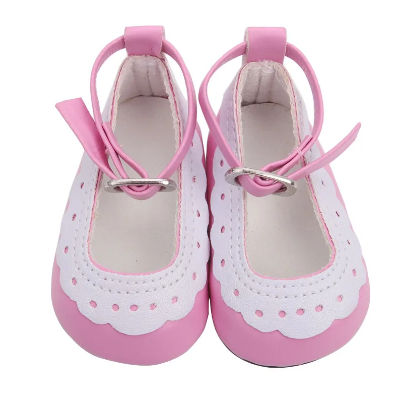 18 inch Girls doll dress Birthday suit Christmas suit with shoes American born clothes Baby toys fit 43 cm baby dolls c646
