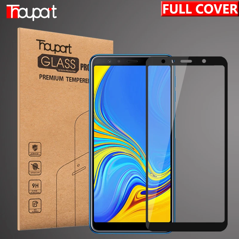 Full Tempered Glass For Samsung Galaxy A7 2018 Film Screen Protector 2017 2016 | Мобильные телефоны и аксессуары