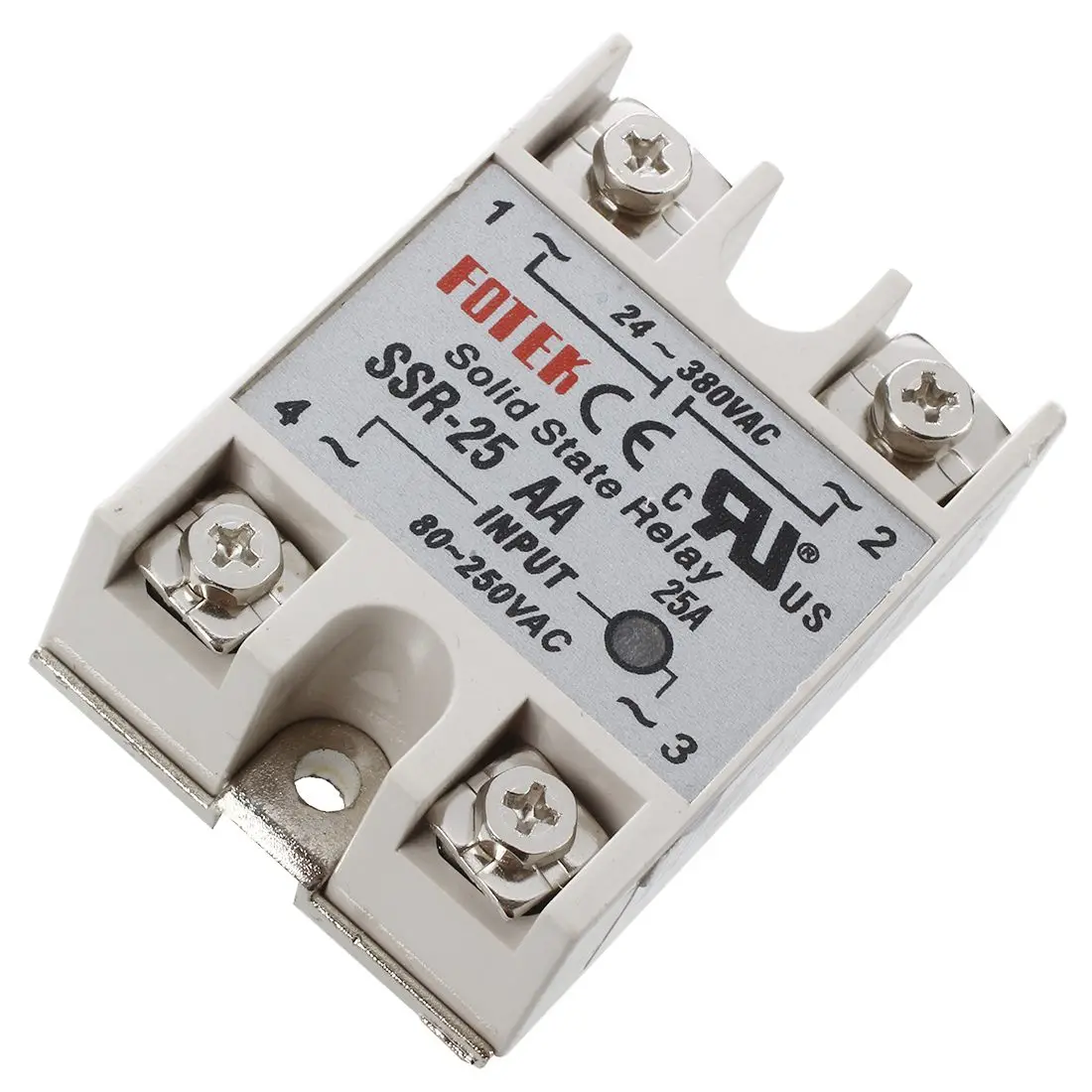 SSR 25AA на рост от 80 до 250V 25A машин Управление AC однотонный модуль твердотельные