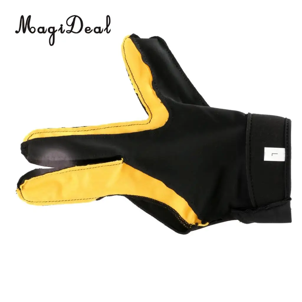 MagiDeal 1 шт. трехпальцевый снукер рандомная перчатка для правой руки|billiard gloves|cue