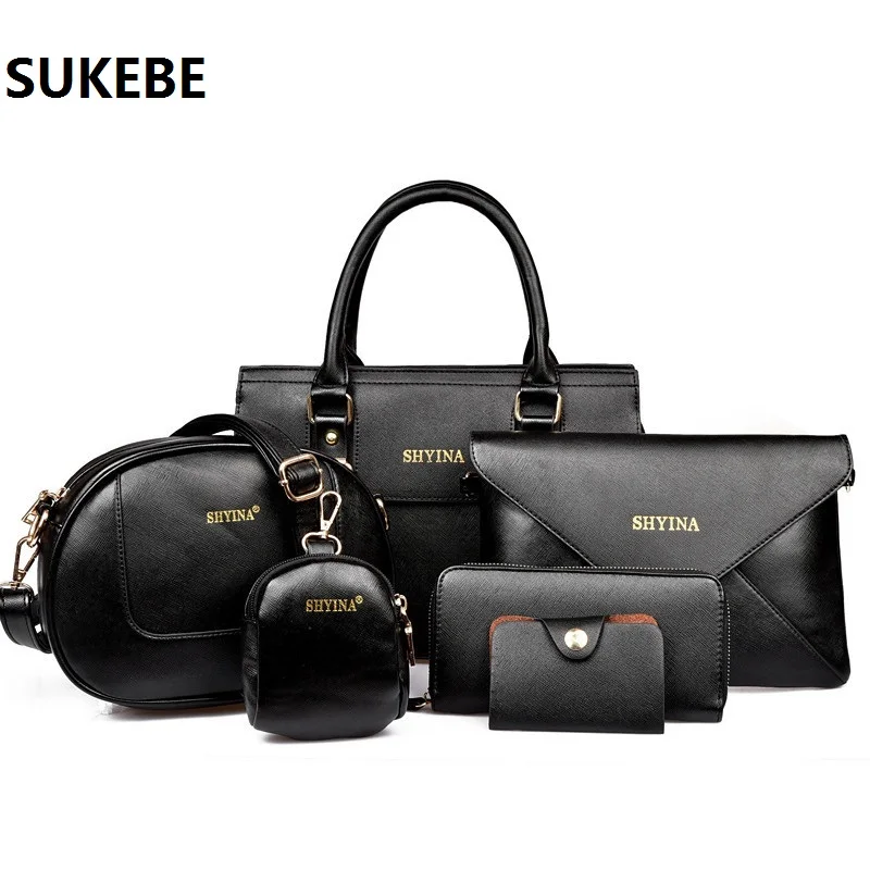 6 шт./компл. Для женщин сумка известного бренда Сумочка Высокое качество из