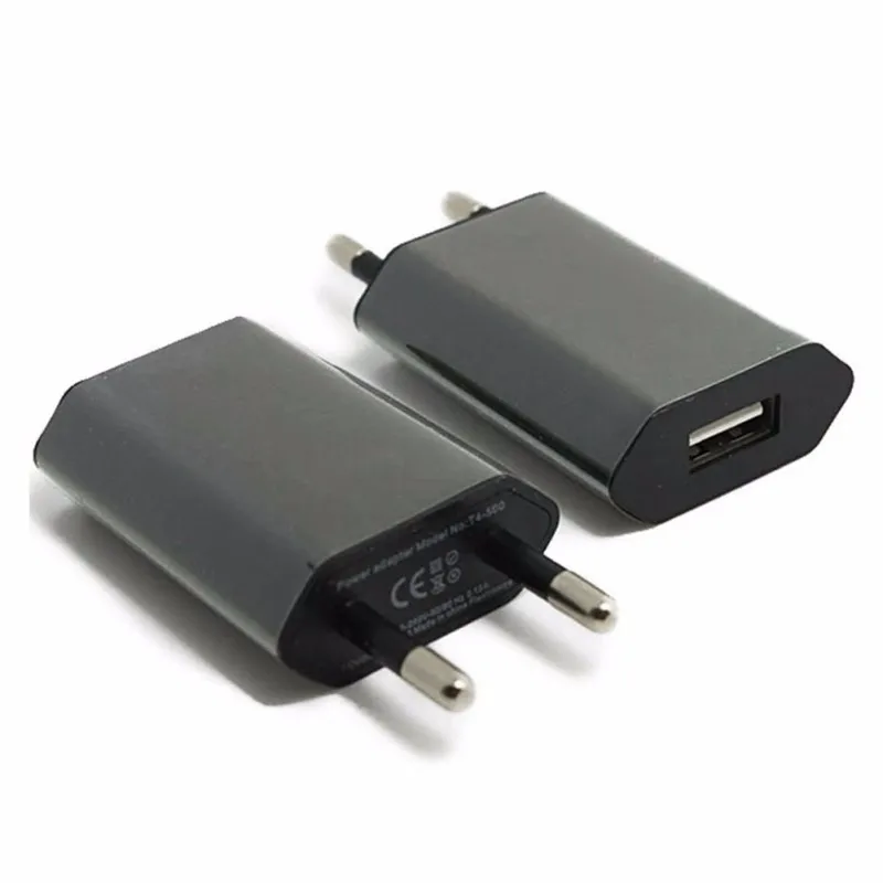 Зарядка AC EU настенное зарядное устройство адаптер 2 Цвета Универсальный USB адаптер питания для iPhone смартфон для MP3 MP4 камеры Горячая Распродажа