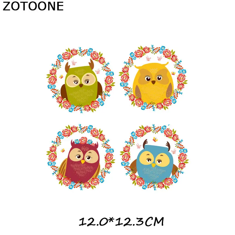ZOTOONE детская Аппликация в мультяшном стиле Гладить на Патчи для детей футболки с