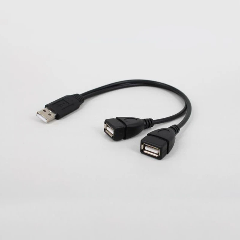 Новый кабель-концентратор USB 2 0 штекер-двойной разъем в 1 прочная Зарядка для