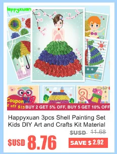 Happyxuan 12 шт./кор. DIY ремесло Наборы для детей Бумага чашка креативные игрушки, девчачья детсадовская дошкольного образования материалов