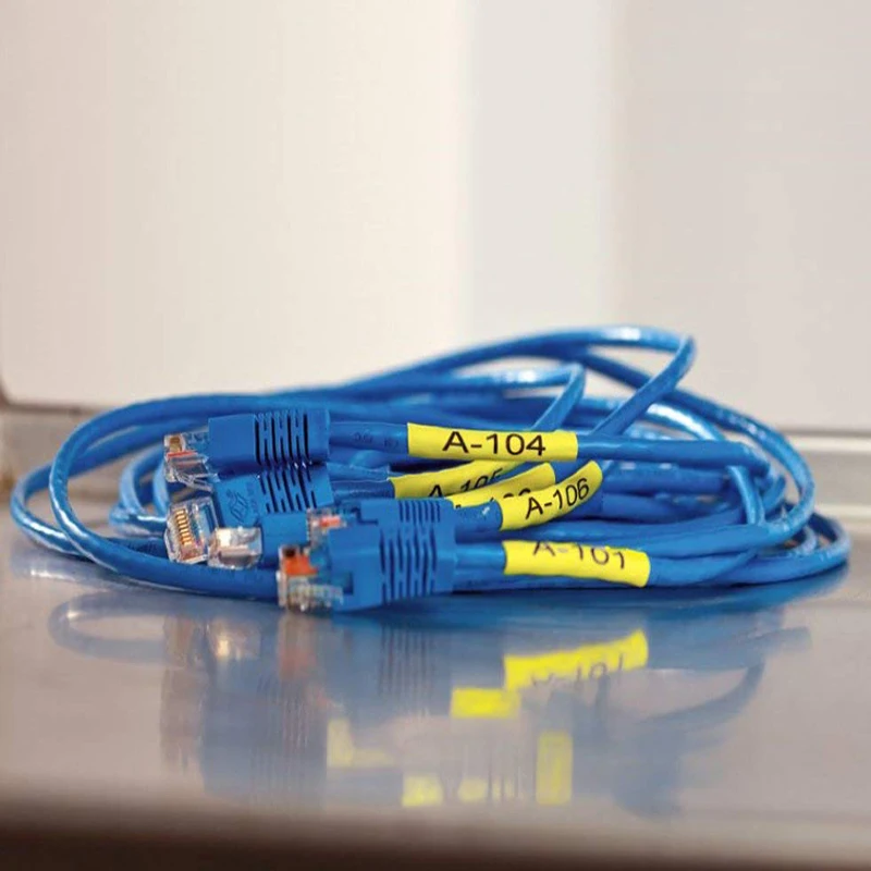 Dymo промышленные термоусадочные трубки 18052 S0718270 6 мм совместимые 1/4 дюйма 10 пакетов