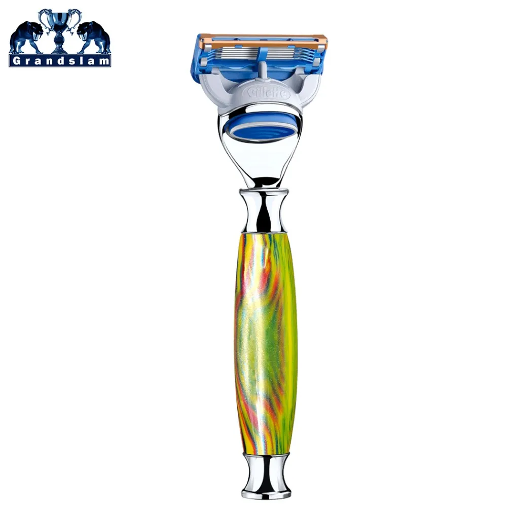 Grandslam Manual Cartridge 5 Layers Shaving Razor Handle For Man + 1pcs Layer Blade Black Gift Box | Красота и здоровье