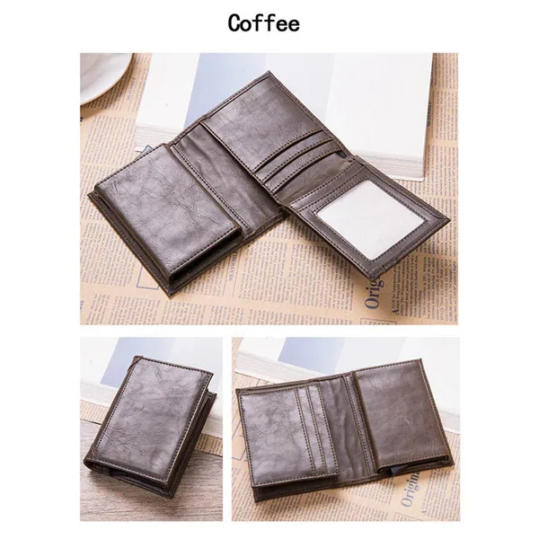 Coffee X-53 BISI GORO RFID бизнес-держатель для карт, блокирующий кошелек, алюминиевая коробка из искусственной кожи, автоматический металлический кошелек, кредитная карта для путешествий - Цвет: Coffee X-53