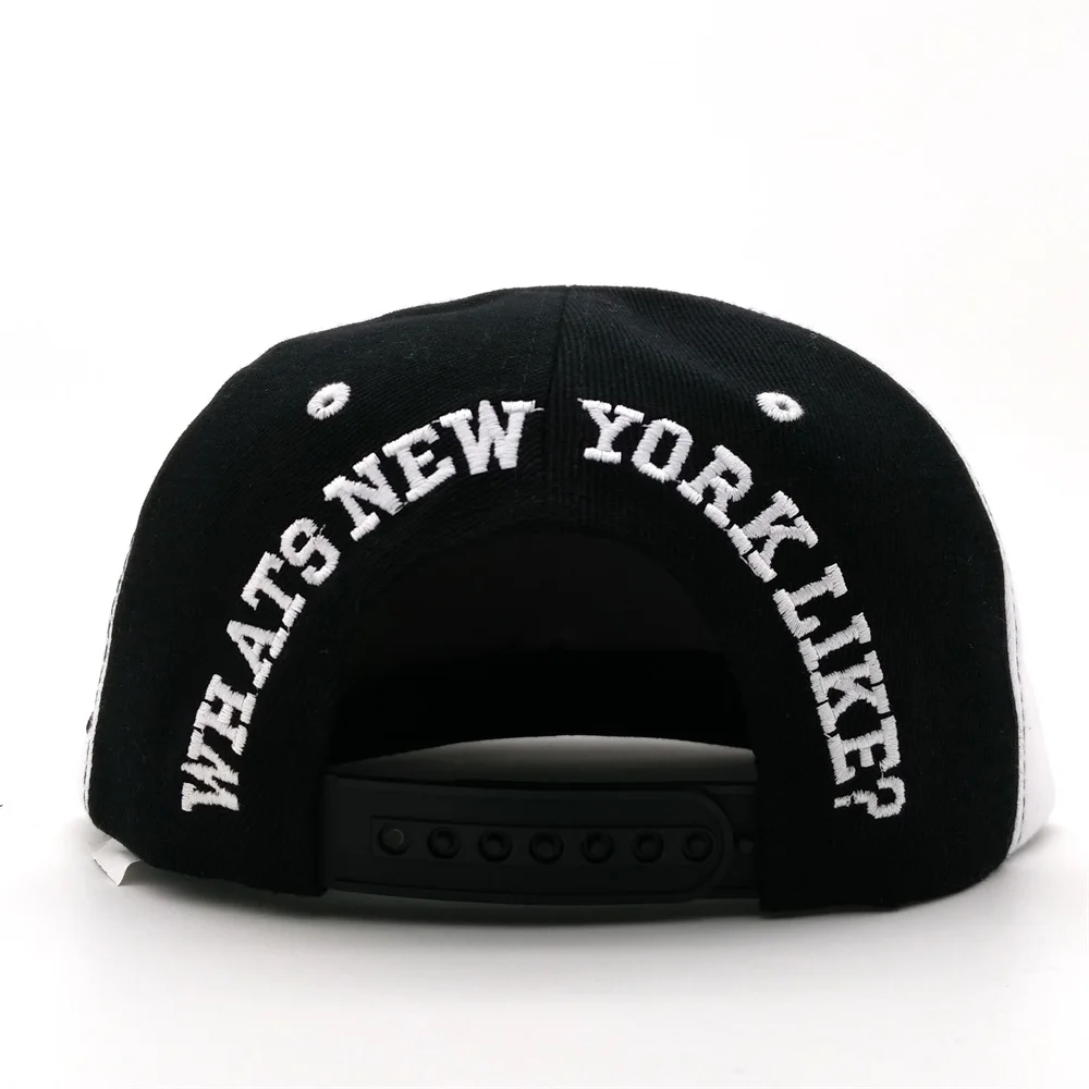 Мужские бейсболки бейсбольные шапки Minhui черные и белые в стиле хип хоп с буквами