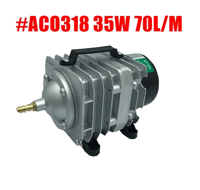 Hailea ACO-208, воздушный компрессор для рыб, 220 В, аэратор насоса для аквариума, для пруда, рыбной фермы, аквакультуры, ресторана, профессиональный насос 45л/м 12галл/м - Цвет: ACO318 35W 70L M