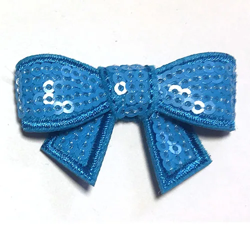 Neon Blue 1.8inch Детские девушки блесток луки с зажимами Малыш Детские праздничные волосы бант зажим для волос Детские бантики зажим для волос аксессуары для волос - Цвет: Neon Blue 1.8inch