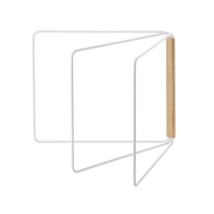 Японский Стиль деревянная железная Складная стойка для хранения подвесной