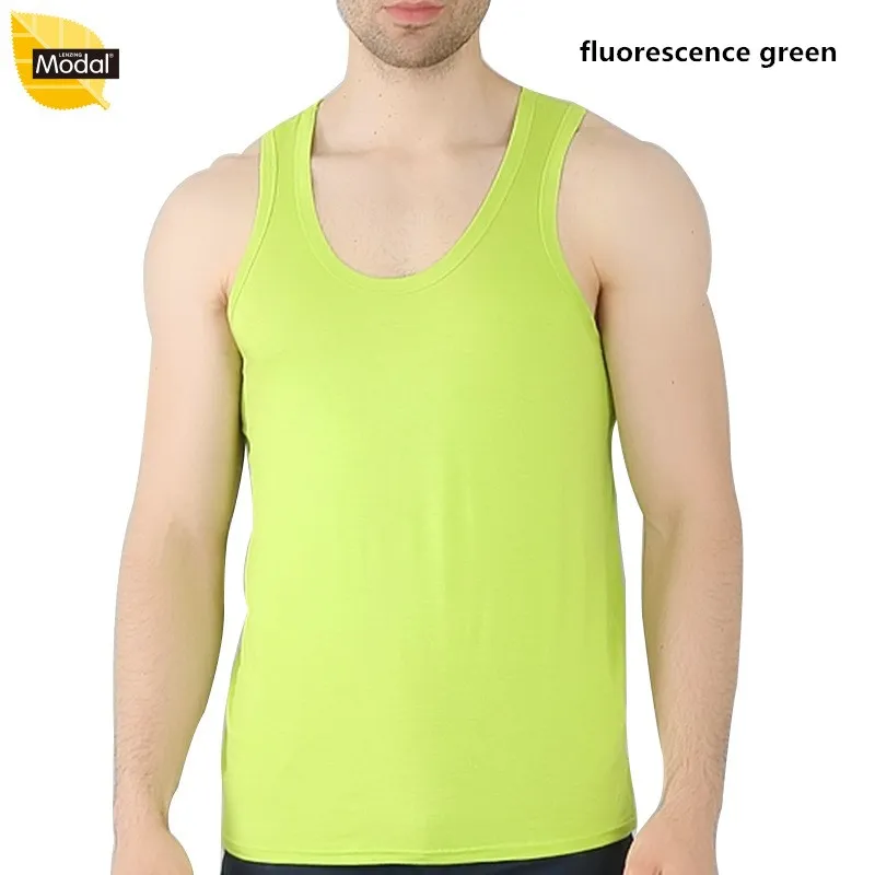 

Fashion Men's Tank Top Modal Plus Size Vest XXXL 7XL Pure Color Tank Tops Summer Mens Men High Elasticity Leisure Vests