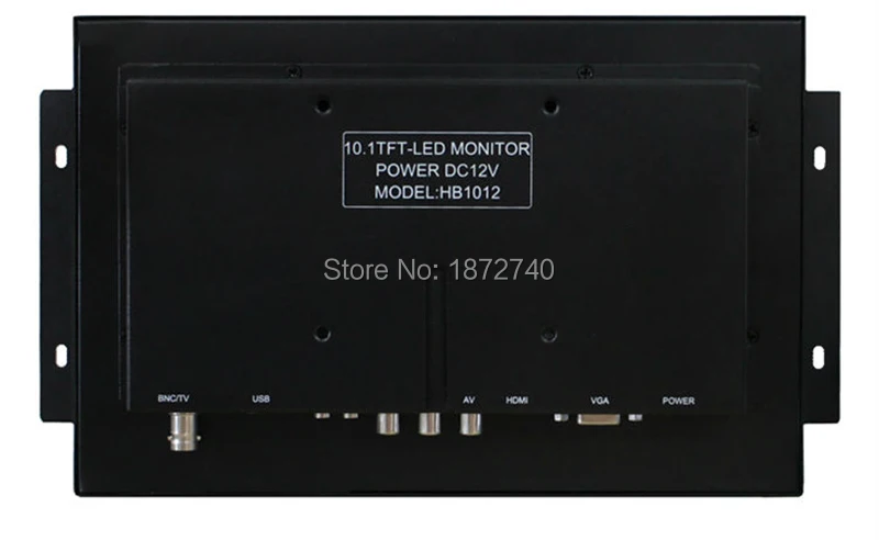 10-дюймовый промышленный монитор с открытой рамой металлический VGA /AV/BNC/HDMI