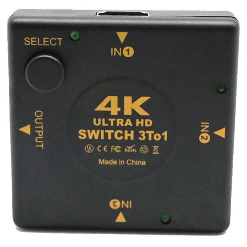 4K HDMI переключатель коробка селектор 3 в 1 из kvm аудио экстрактор концентратор сплиттер Switcher-SCLL