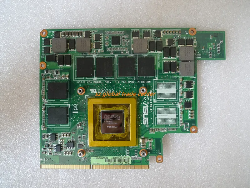 Видеокарта для ASUS G73JW G53JW G73 G53 GTX460M GTX 460M N11E-GS-A1 видеокарта