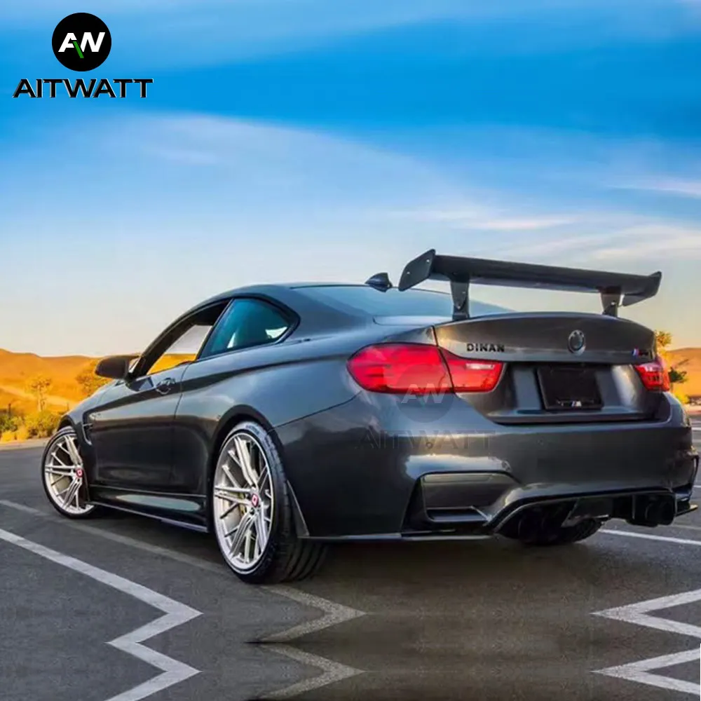 Для BMW 1M M3 E82 E87 E90 E92 E93 F30 F10 Revozport Style GTS карбоновое волокно модифицированный задний