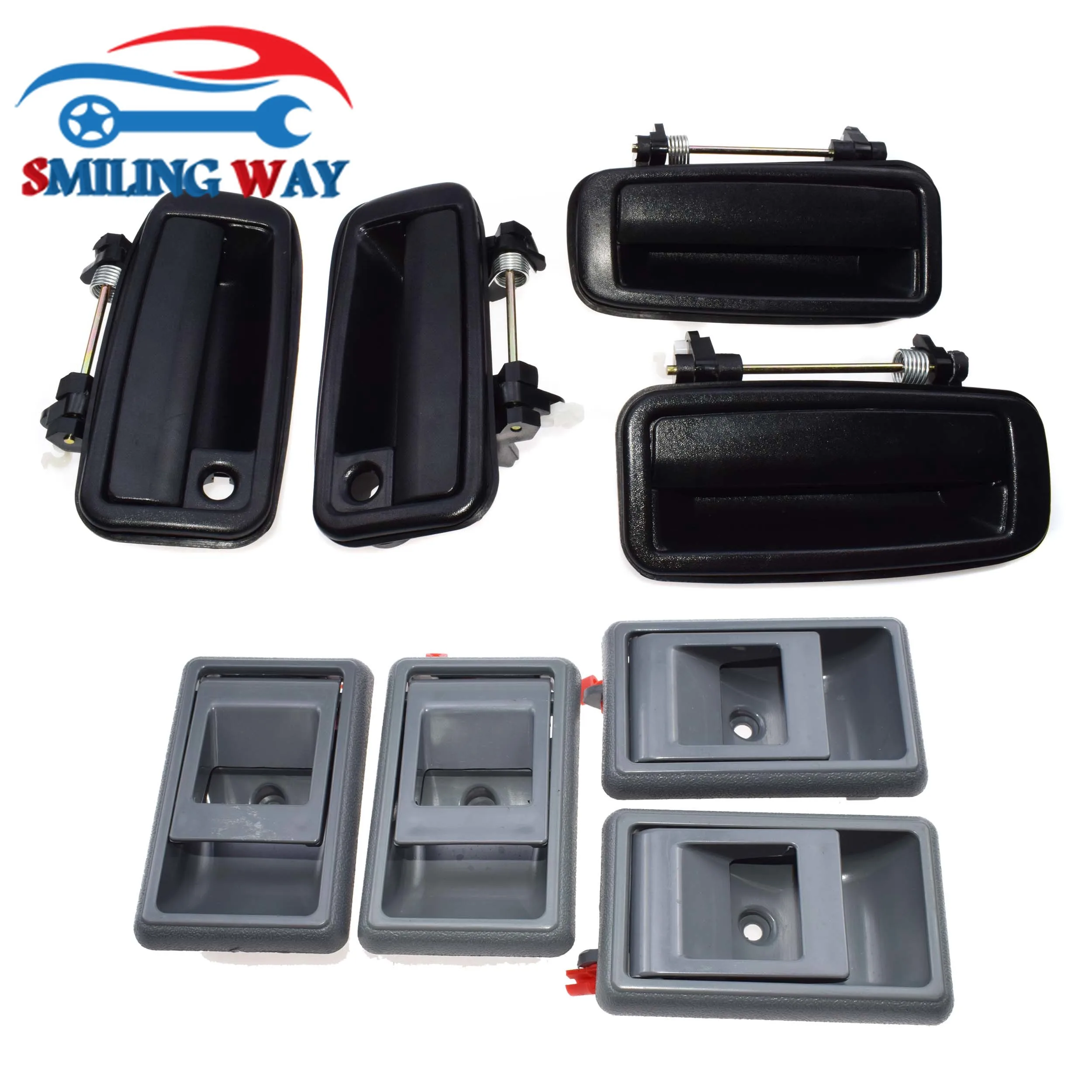8 шт. наружная и внутренняя дверные ручки для Toyota Corolla Geo Prizm 1988 1989 1990 1991 1992|Внешние