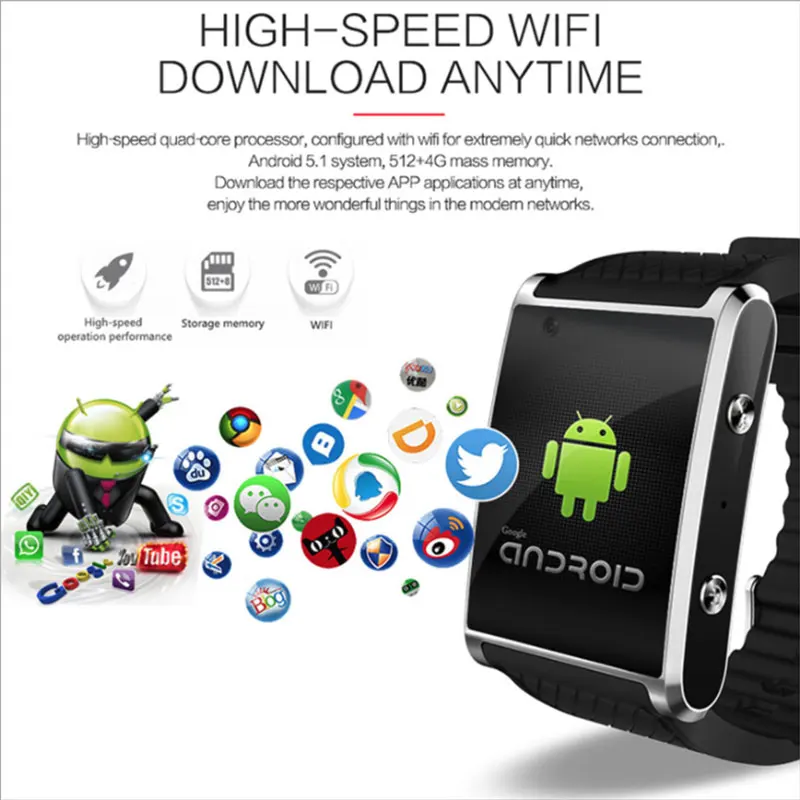 X11 Android 5,1 система Смарт часы MTK6580 ROM4G RAM512 3g Smartwatch с Шагомером камера 2,0 M Wifi gps