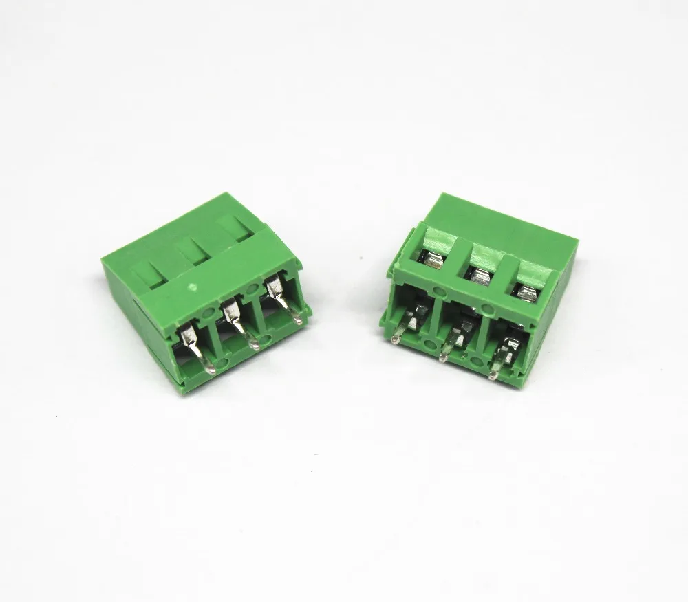 10 шт./лот KF301-3P шаг 5 0 мм прямой контакт 3 P винт PCB клеммный блок разъем зеленый |