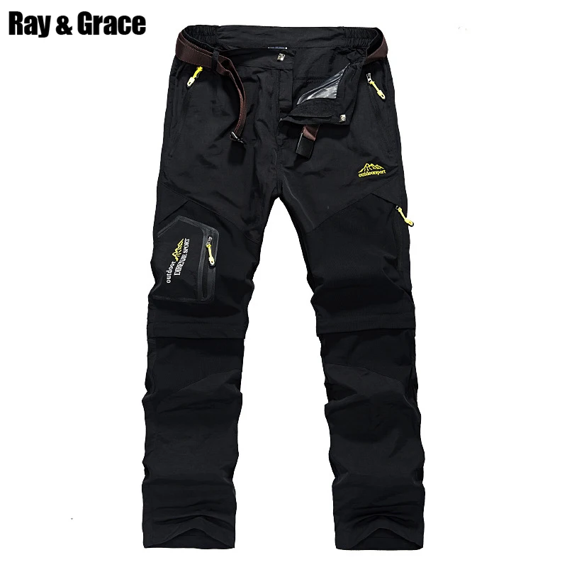Быстросохнущие Легкие Походные штаны RAY GRACE для мужчин шорты кемпинга спорта на