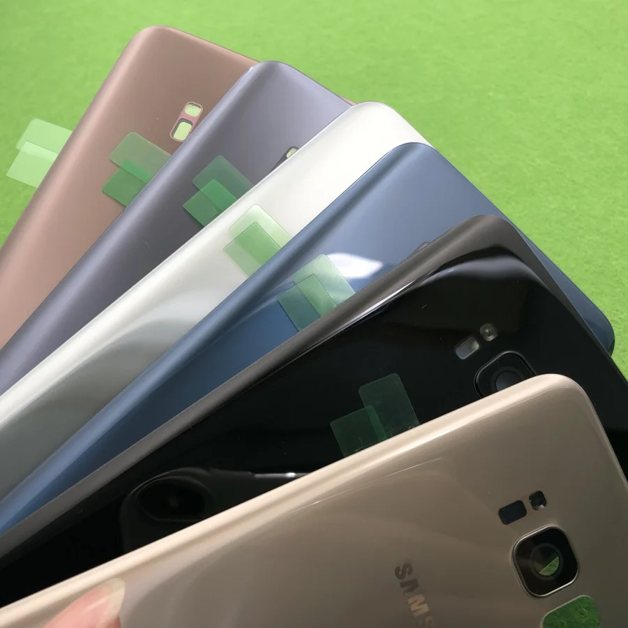 Для Samsung Galaxy S8 g950 SM-G950F батарея задняя панель Корпус Замена+ задняя камера стеклянная рамка объектива