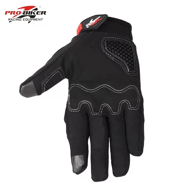 Pro Biker мужские Натуральные Кожаные Мотоциклетные Перчатки Мото Защитные