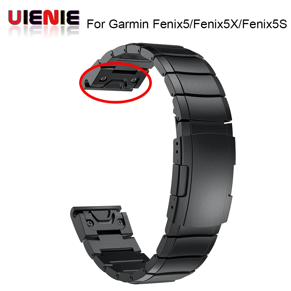 26 22 20 мм ремешок для часов Ремешок для Garmin Fenix 5X5 5S 3 3HR D2 S60 GPS часы Quick ReleaseStainless стальная полоса ремешок