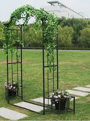 Садовая арка для скалолазания pergola Цветочная стойка железная Арка содержит держатель для цветочного горшка не содержит цветочный горшок и цветок