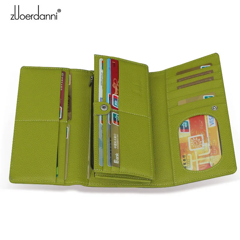 Женский кошелек из натуральной кожи Zuoerdanni A183|leather wallet|fashion women walletswomens fashion wallet |