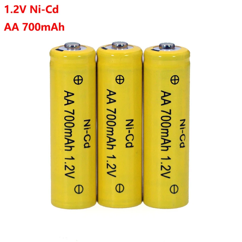 1 2 v NI CD батарейки типа АА 700 мА/ч Перезаряжаемые гидридных и никель кадмиевых