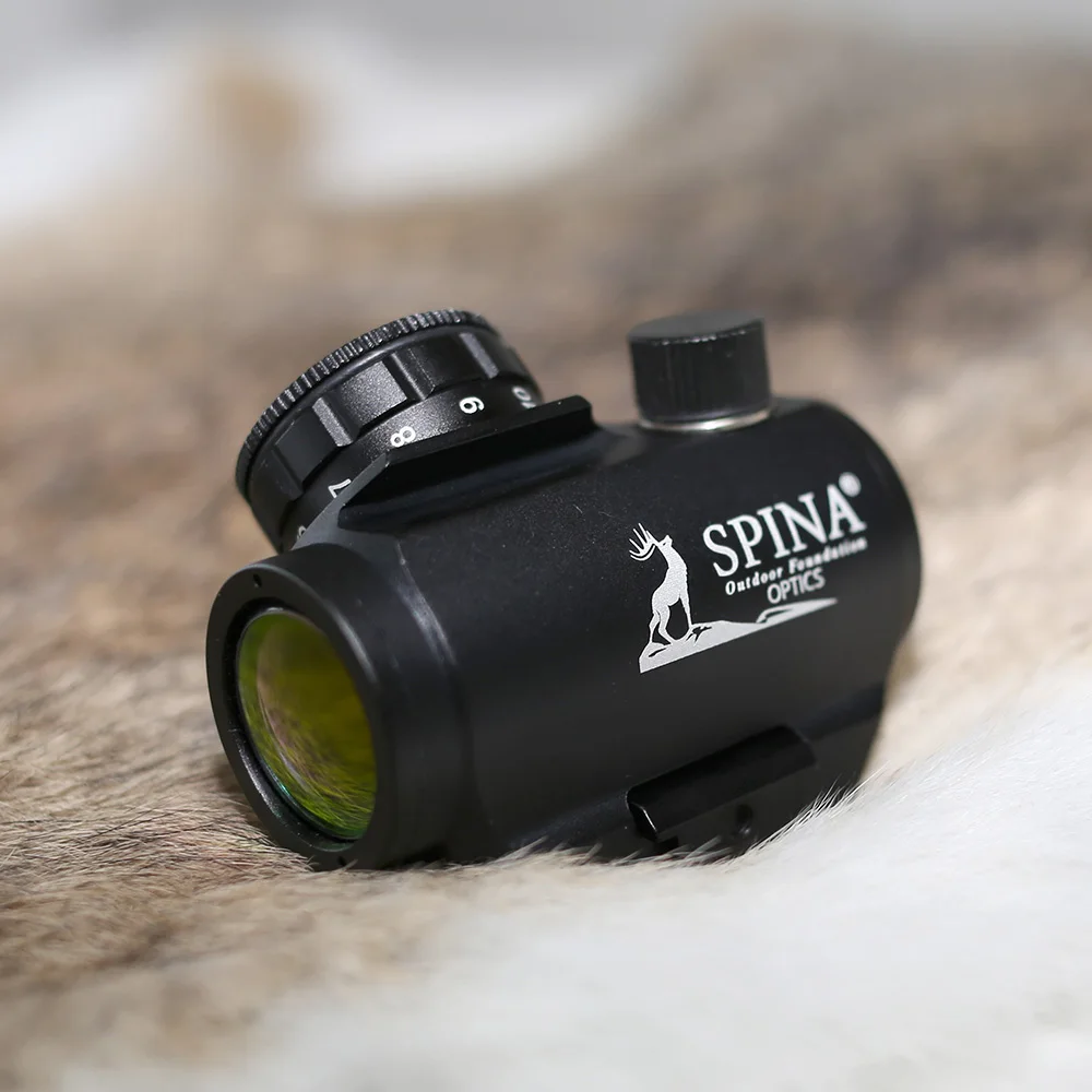 SPINA оптика охотничий прицел 1X25 Red Dot прицел пневматический прицел для страйкбола ударопрочный точечный прицел для 20 мм рельс крепления