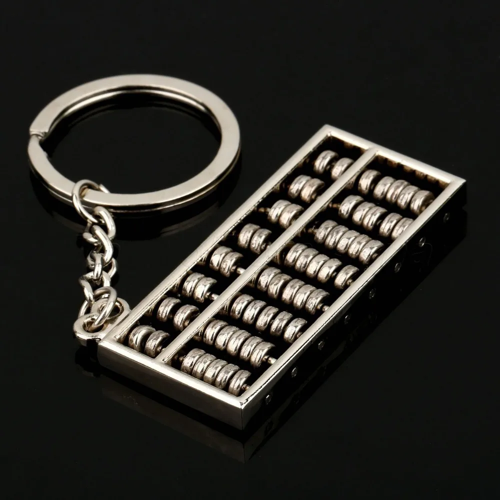 Креативный китайский брелок Abacus из нержавеющей стали математическая подвеска