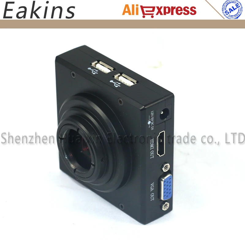 Цифровой промышленный микроскоп HD 1080P CMOS HDMI VGA с U диском для хранения видеокамеры