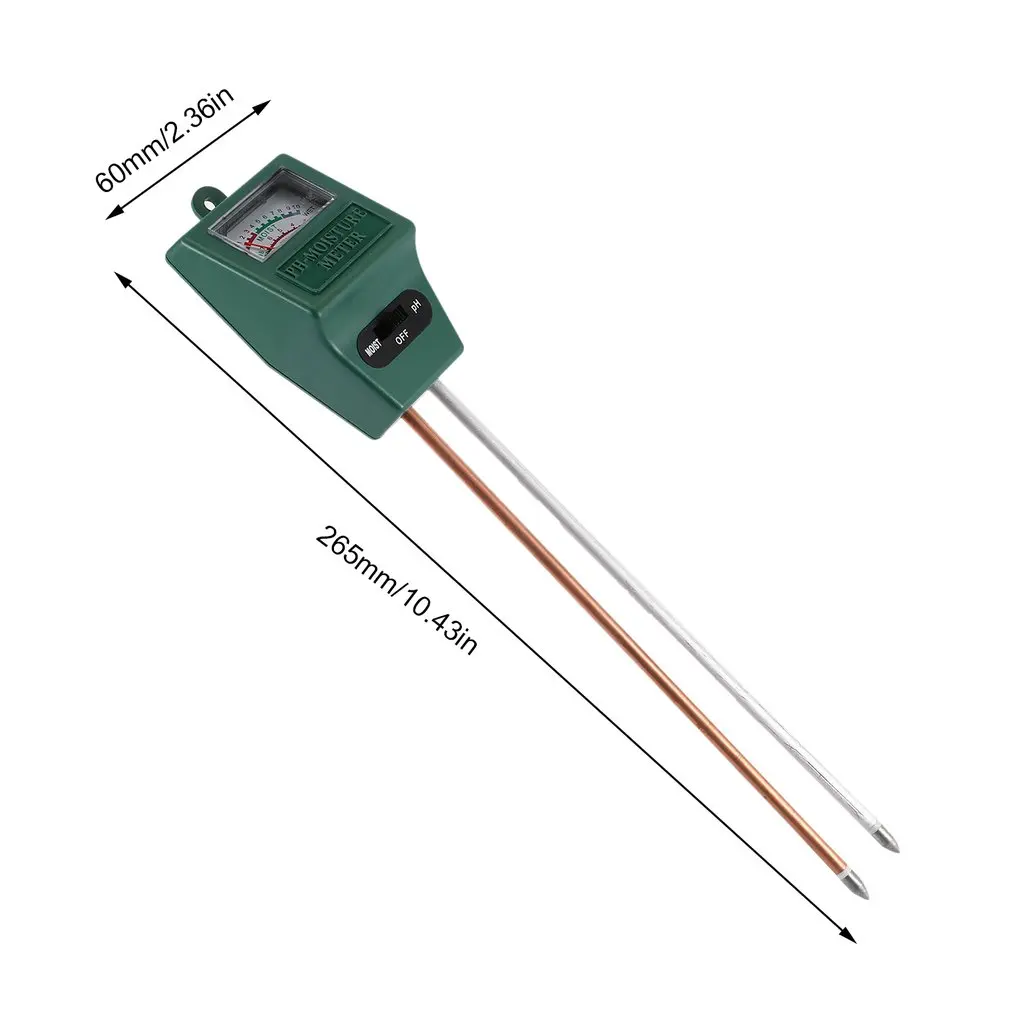 

2 In 1 Soil Hygrometer Dual-Probe Soil Tester Garden Moisture Soil PH Light Intensity Meter Tester Tool