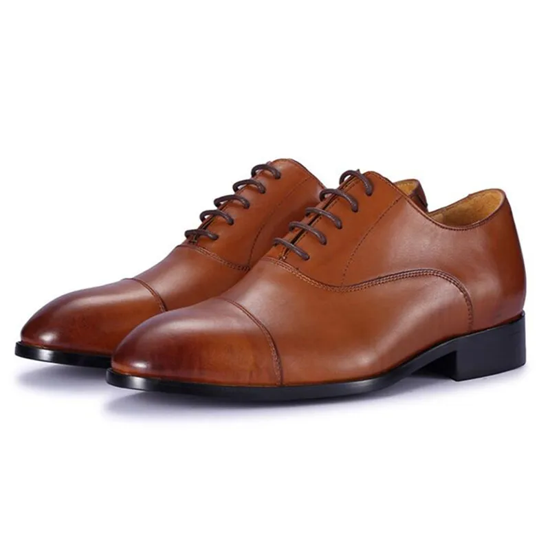 Фирменная новинка Мужские модельные туфли невидимые подъемная стелька