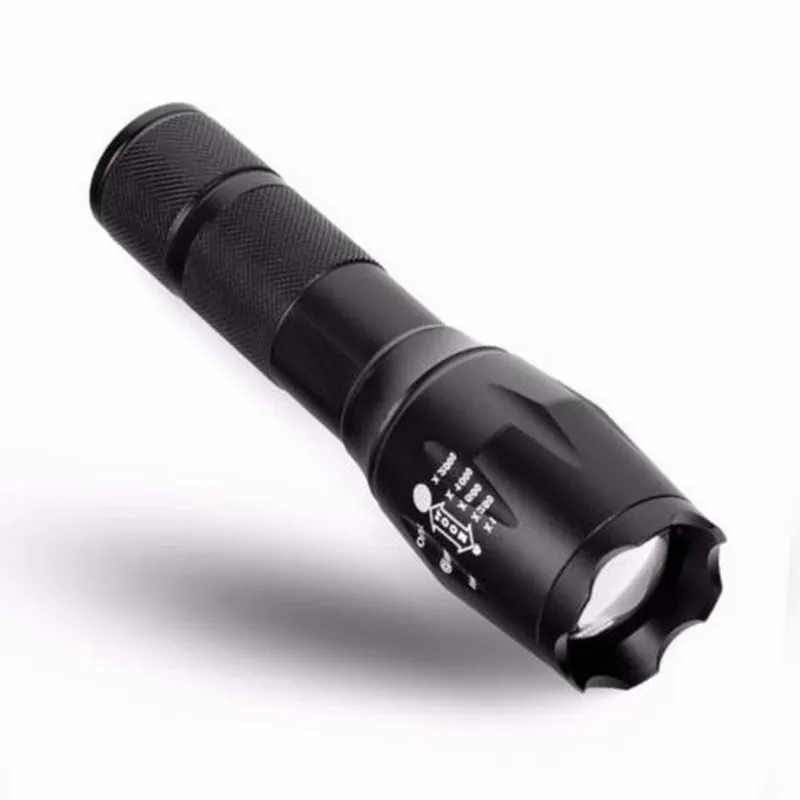 Aluminum Waterproof Zoomable LED Flashlight Torch light for 18650 Rechargeable Battery or AAA 1 PC E17 XM-L T6 3800LM | Освещение
