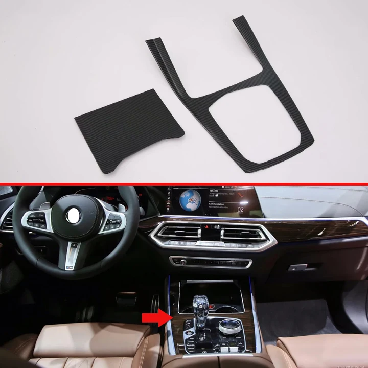 Для BMW X5 G05 2019 2020 стильная панель переключения передач из углеродного волокна
