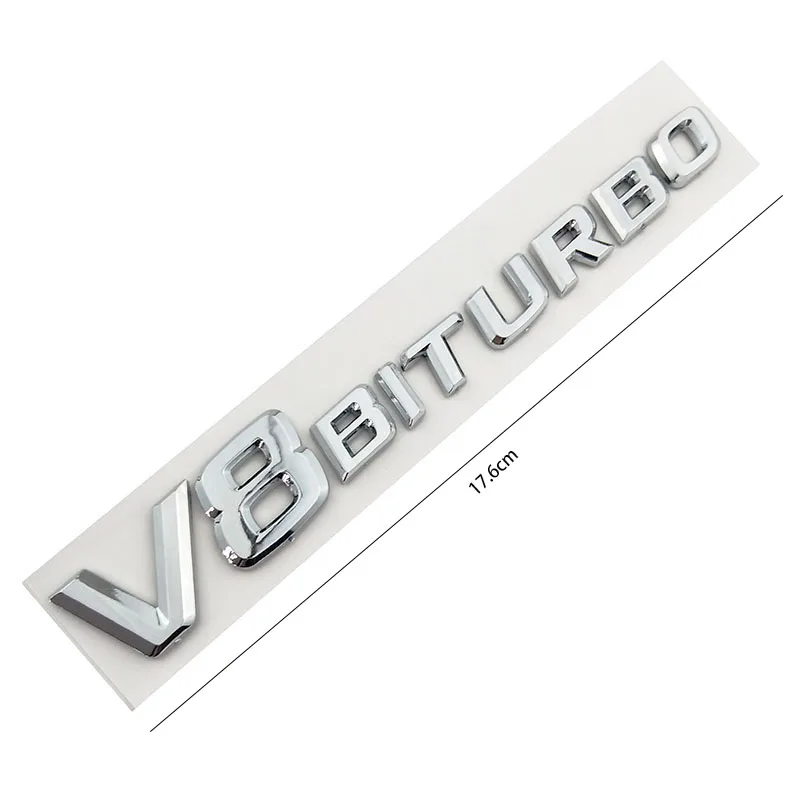 3D наклейка на автомобиль AMG V12 V8 BITURBO эмблема с логотипом значок заднюю сторону