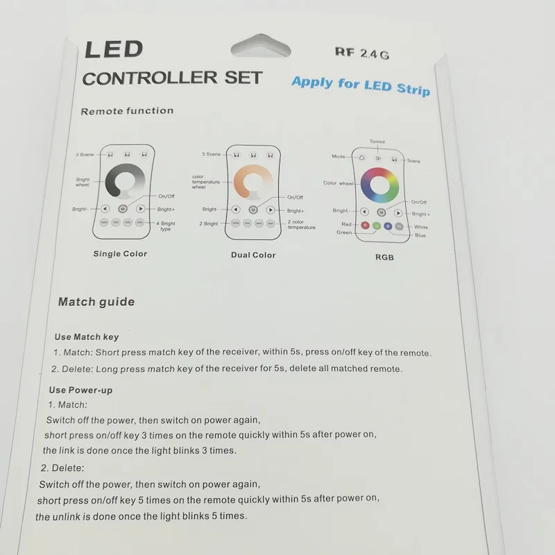 2 4G RF беспроводной светодиодный сенсорный пульт дистанционного управления R8 1 RGB