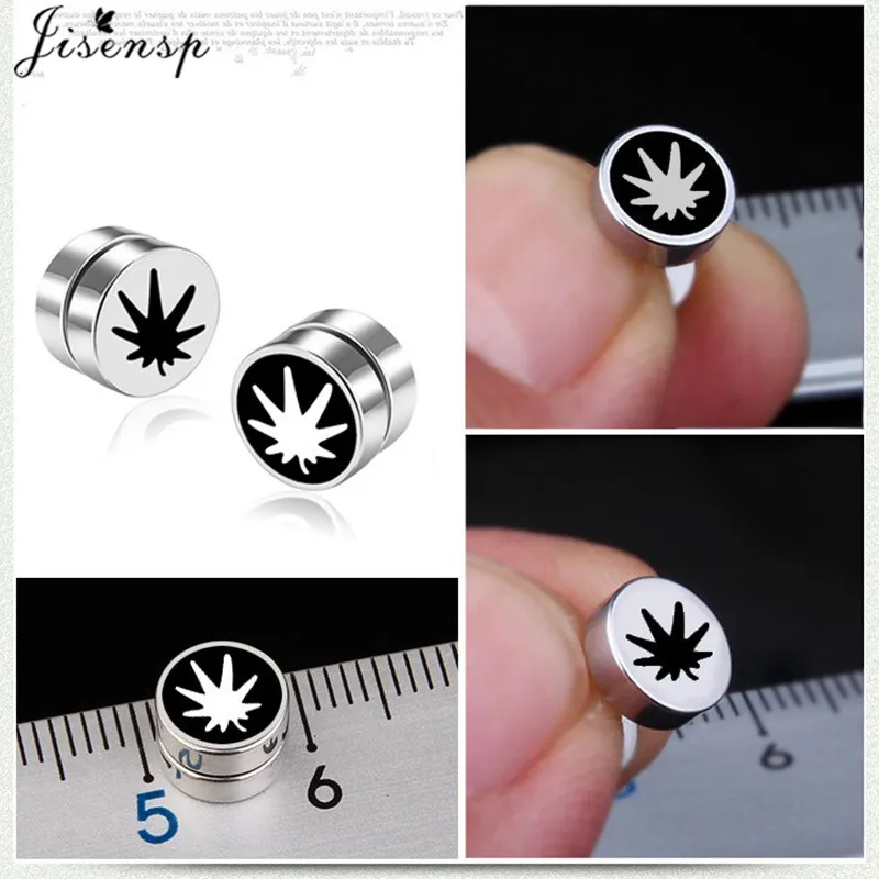 Jisensp Strong Magnet Magnetic Stud Earrings Women Non Piercing Punk Painless Earring Men Accessories Jewelry pendiente |