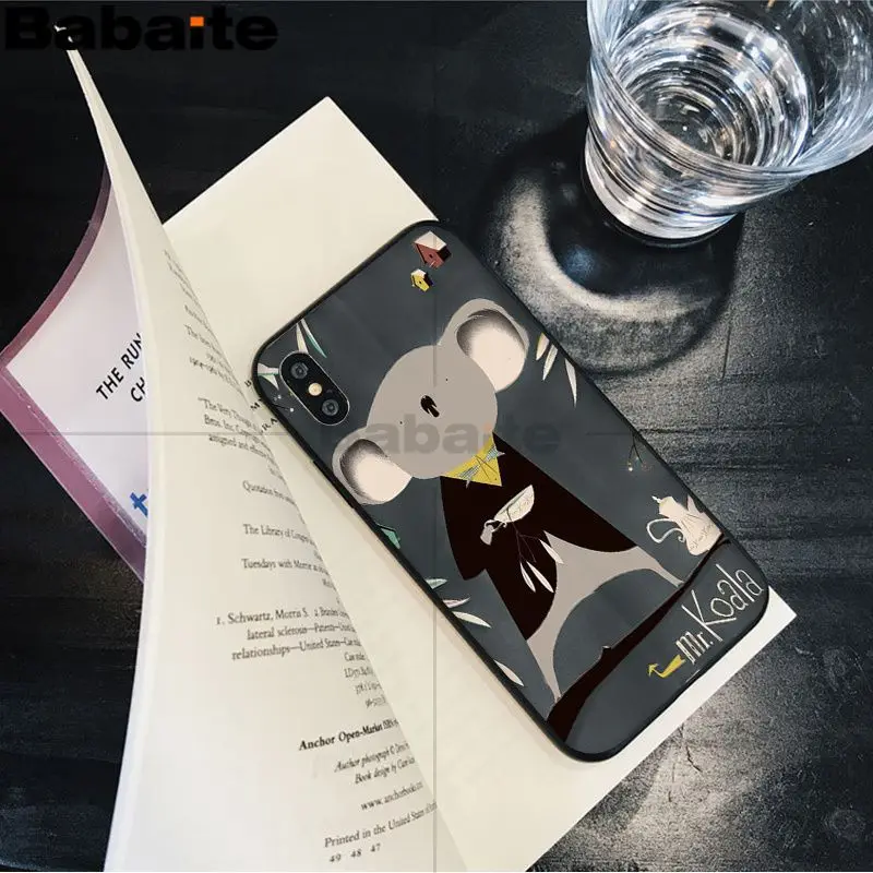 Животный коала Топ детальный популярный чехол для телефона iPhone8 7 6 6S Plus X XS MAX 5 5S SE XR