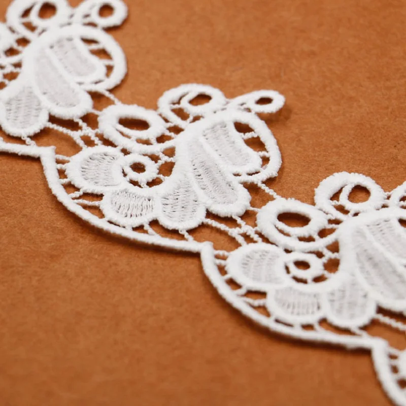 

3 Yards Handmade DIY Garment Accessories Water Soluble Milk Silk Lace Embroidery Flower Width 6.2cm