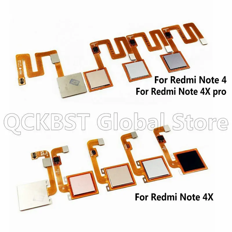 Новый сканер датчика отпечатков пальцев с гибким кабелем Кнопка возврата для Xiaomi