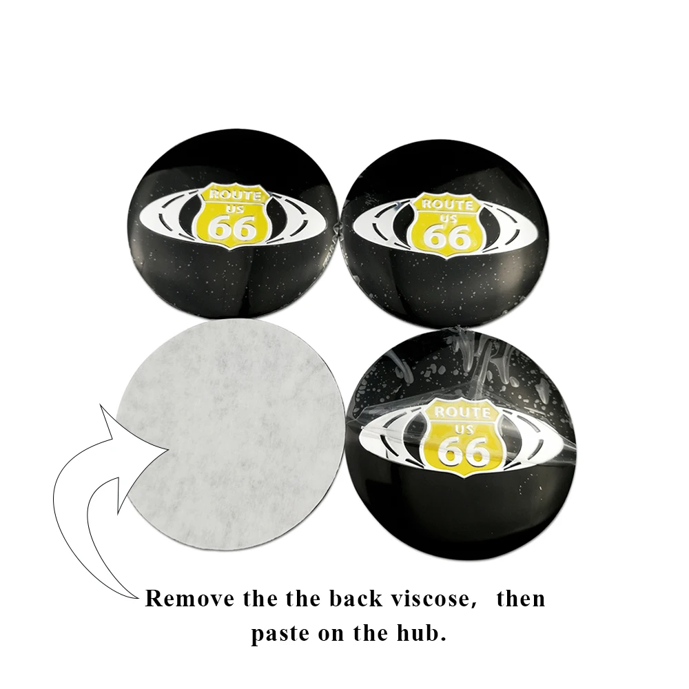Наклейка на колеса автомобиля 56 мм Стайлинг для Pontiac Peugeot Renault Clio Rover SAAB Seat Route 66