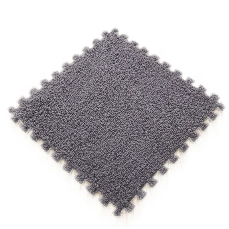 Grey 1pcs 6 шт., мягкий ковёр для гостиной, спальни, детей, детей, волшебный лоскутный коврик для малышей 30*30 см - Цвет: Grey 1pcs